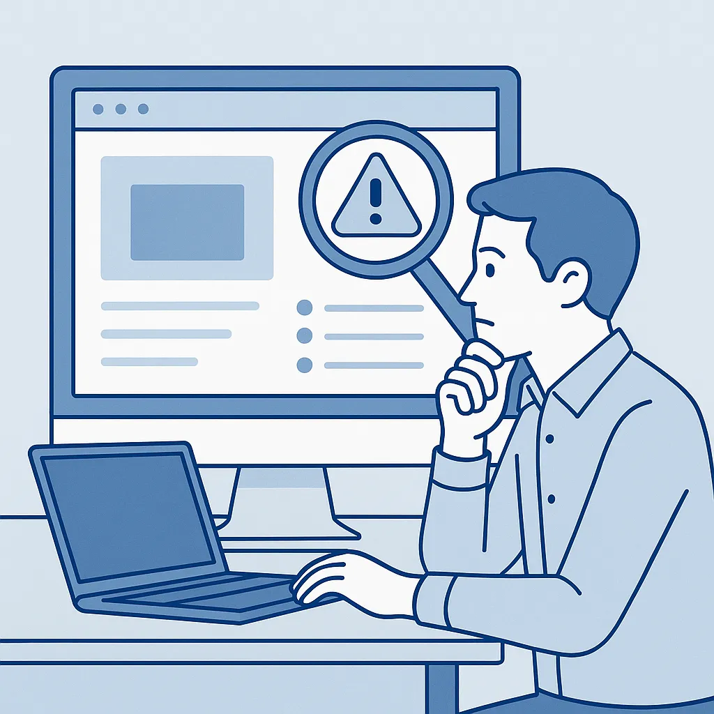Illustrazione sul restyling di un sito web